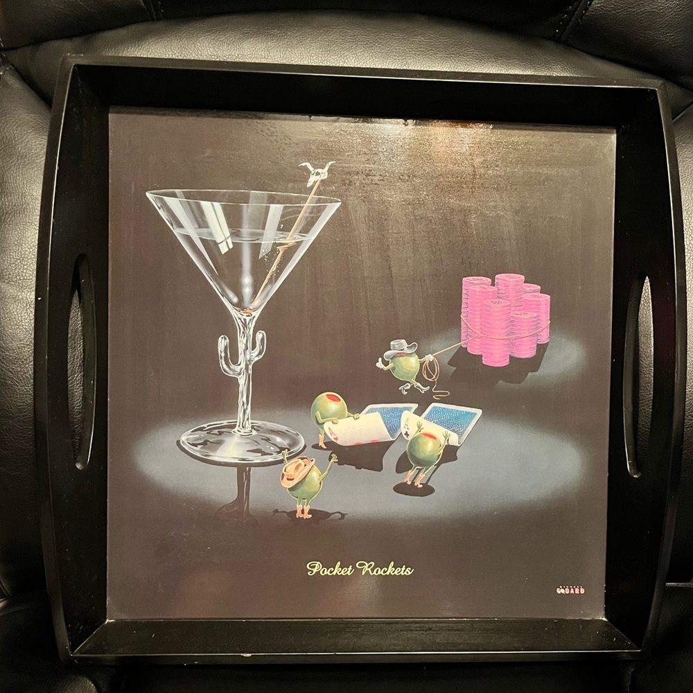 Michael Godard pocket rocket serving tray all in